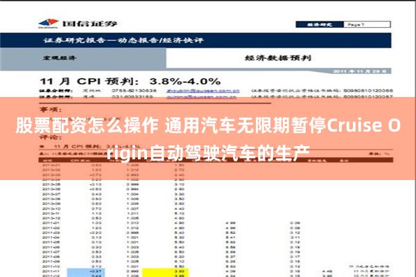 股票配资怎么操作 通用汽车无限期暂停Cruise Origin自动驾驶汽车的生产