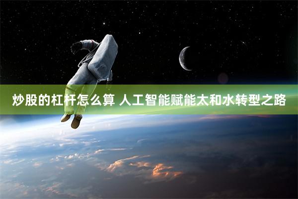 炒股的杠杆怎么算 人工智能赋能太和水转型之路