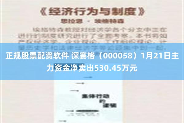 正规股票配资软件 深赛格（000058）1月21日主力资金净卖出530.45万元